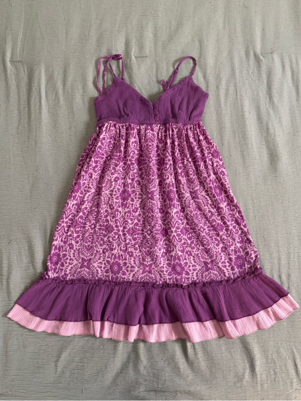 So Wear It Declare It Purple Babydoll Mini Dress